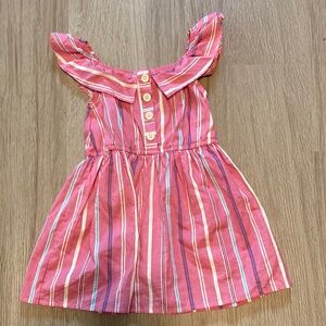 Jessica Simpson Pink Striped Cotton Dress